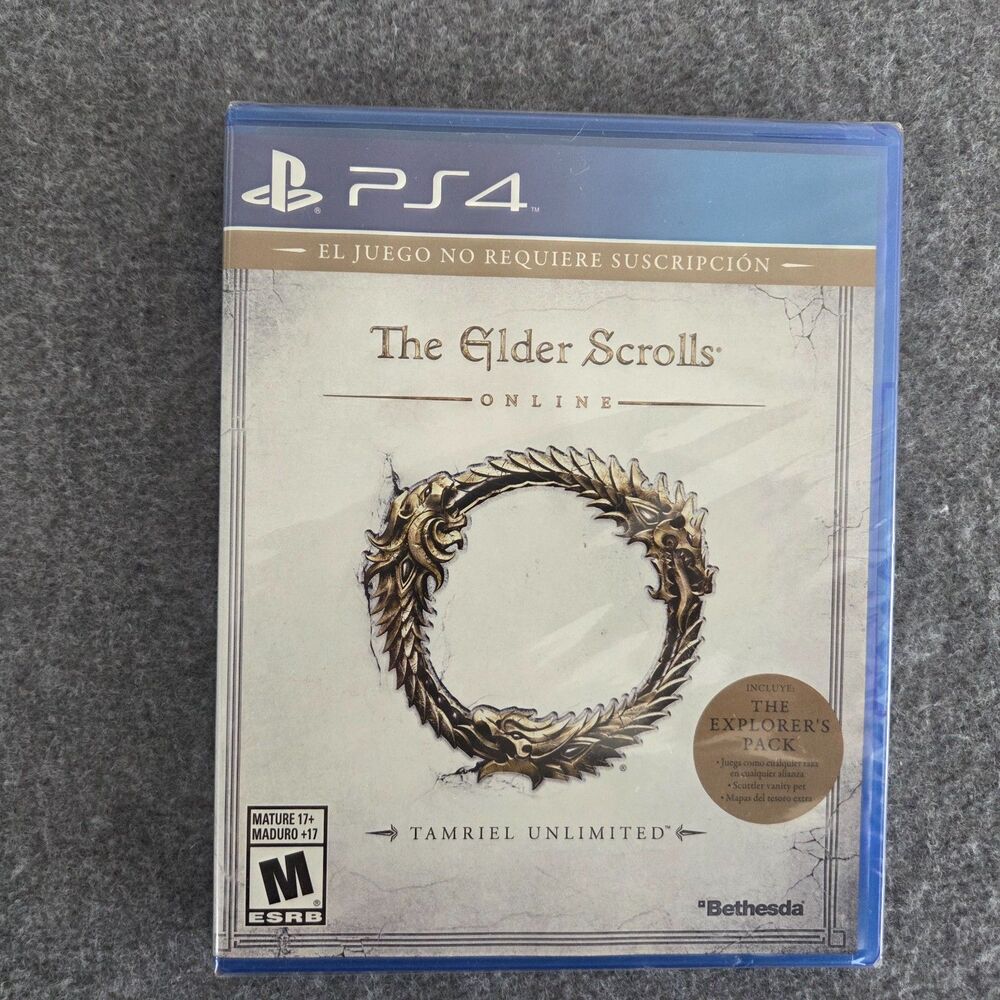 The Elder Scrolls Online Tamriel Unlimited PS4 New Sealed Bethesda RPG Game